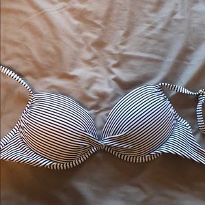 Striped push up bathing suit